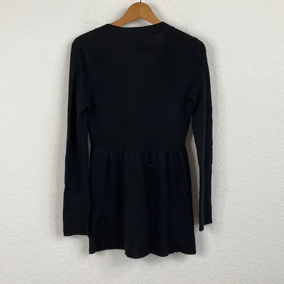 Aqua Cashmere V Neck Peplum Cadigan Sweater - Picture 6 of 6